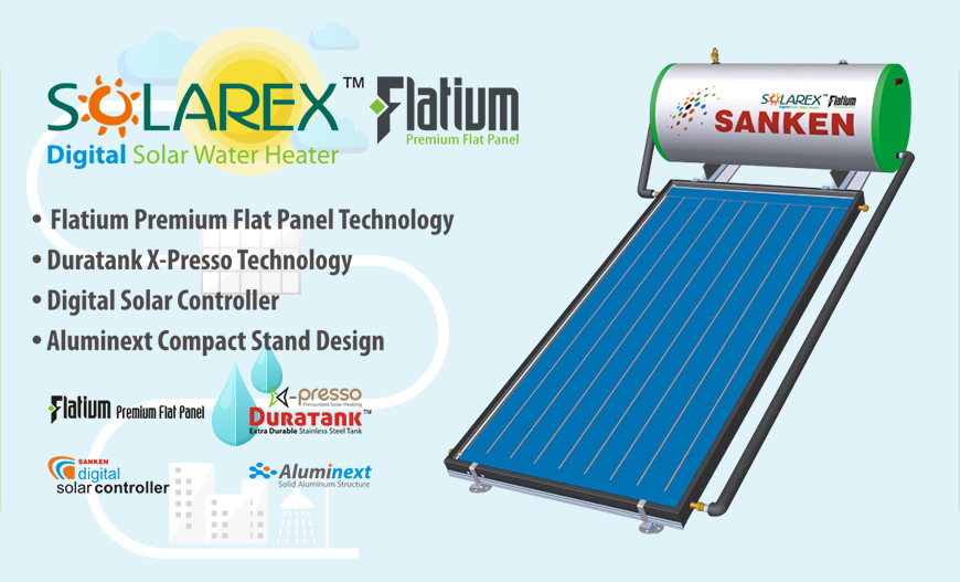 Pemanas Air Sanken Flat Solarex