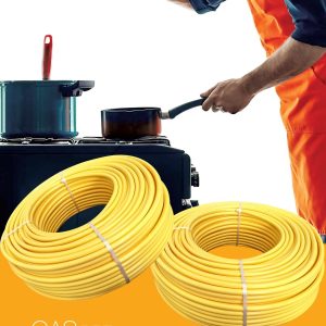 Pipa Gas 1/2" x 1 Mtr (RIFENG) - PEX Multilayer Yellow C1216